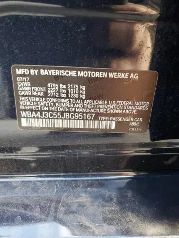 2018 BMW 430XI GRAN COUPE  