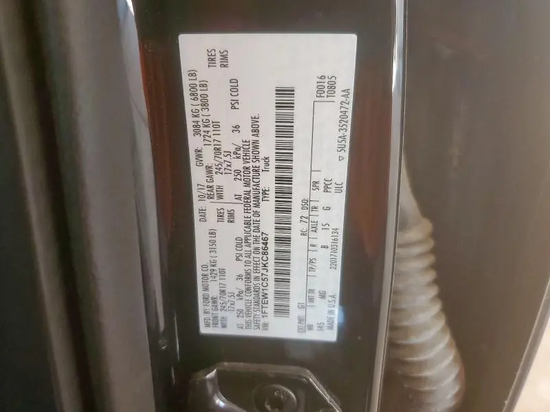 2018 FORD F150 SUPERCREW  