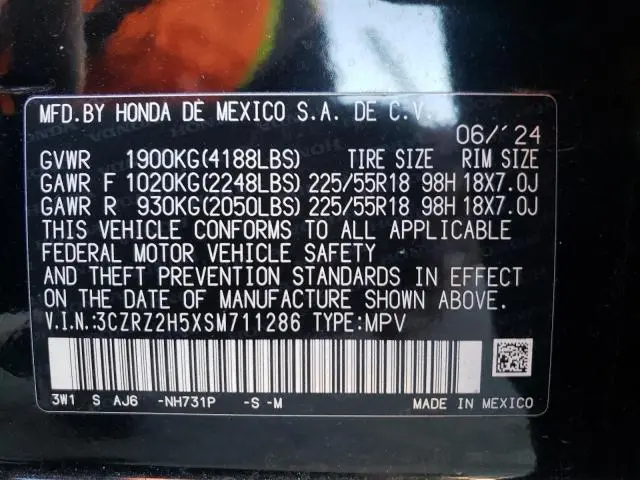 2025 HONDA HR-V SPORT  