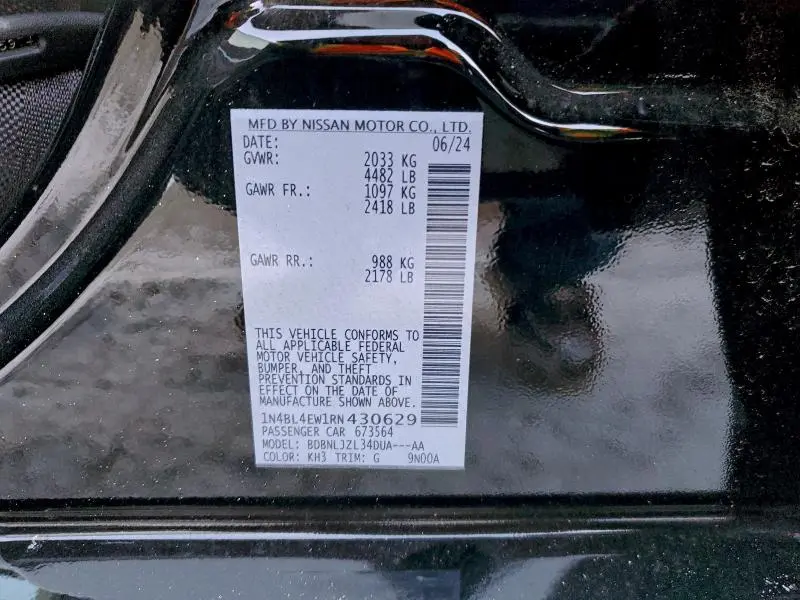 2024 NISSAN ALTIMA SL  