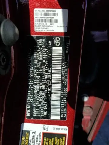 2015 TOYOTA CAMRY XSE  