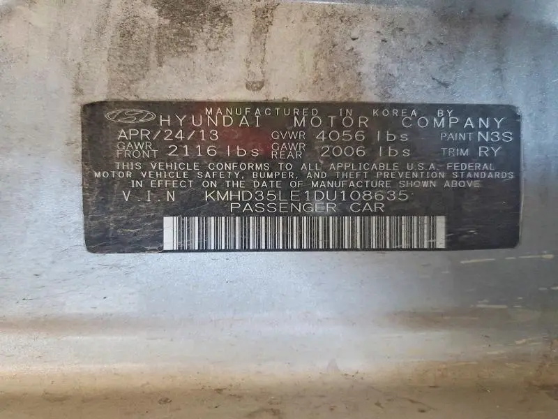 2013 HYUNDAI ELANTRA GT BASE  