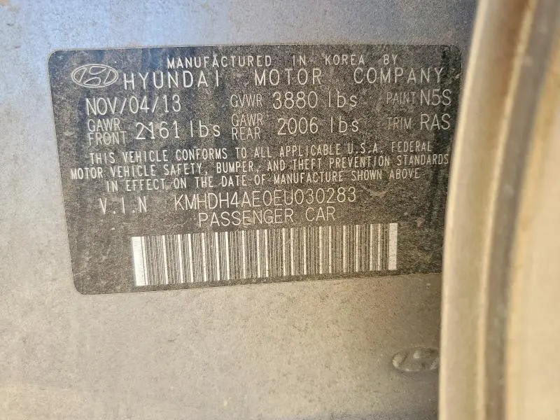 2014 HYUNDAI ELANTRA   