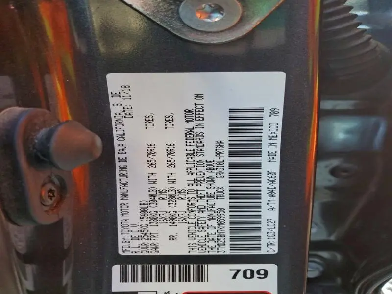 2019 TOYOTA TACOMA DOUBLE CAB  