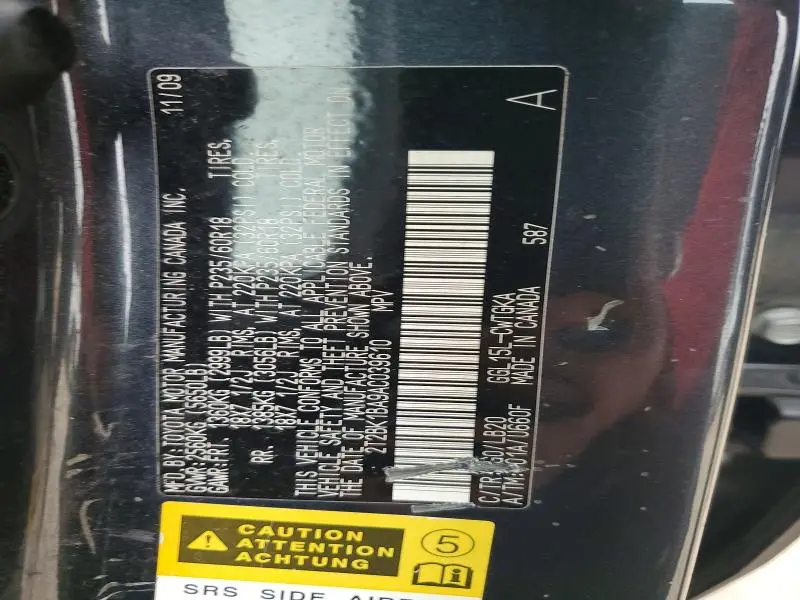 2010 LEXUS RX 350 BASE  