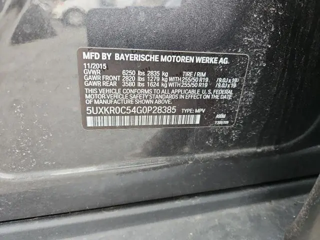 2016 BMW X5 XDRIVE35I  