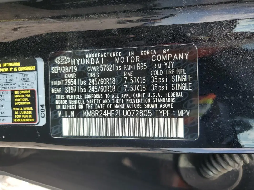 2020 HYUNDAI PALISADE SEL  