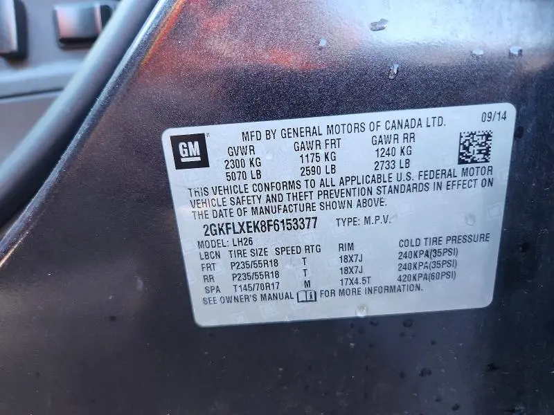 2015 GMC TERRAIN SLT  