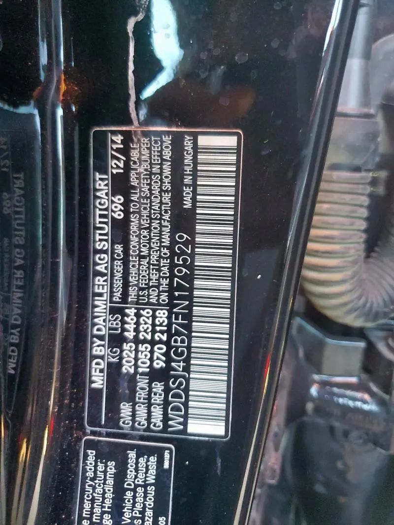 2015 MERCEDES-BENZ CLA 250 4MATIC  