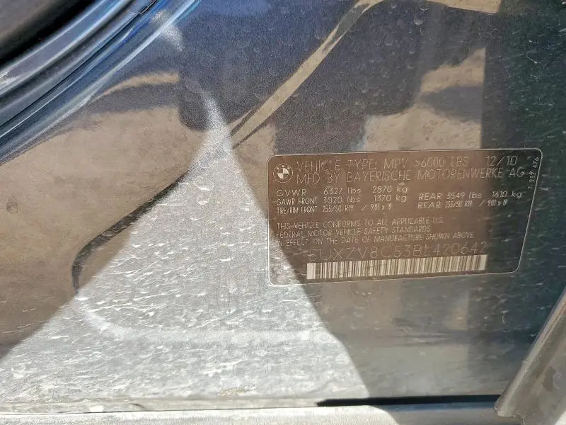 2011 BMW X5 XDRIVE50I  