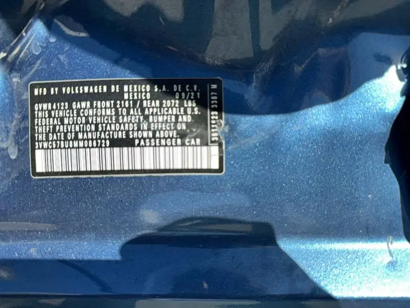 2021 VOLKSWAGEN JETTA S  