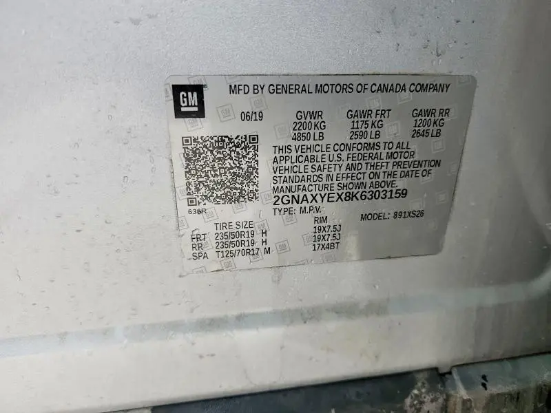 2019 CHEVROLET EQUINOX PREMIER  