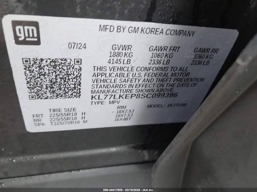 2025 CHEVROLET TRAX FWD ACTIV