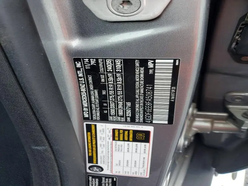 2015 MERCEDES-BENZ GL 450 4MATIC  