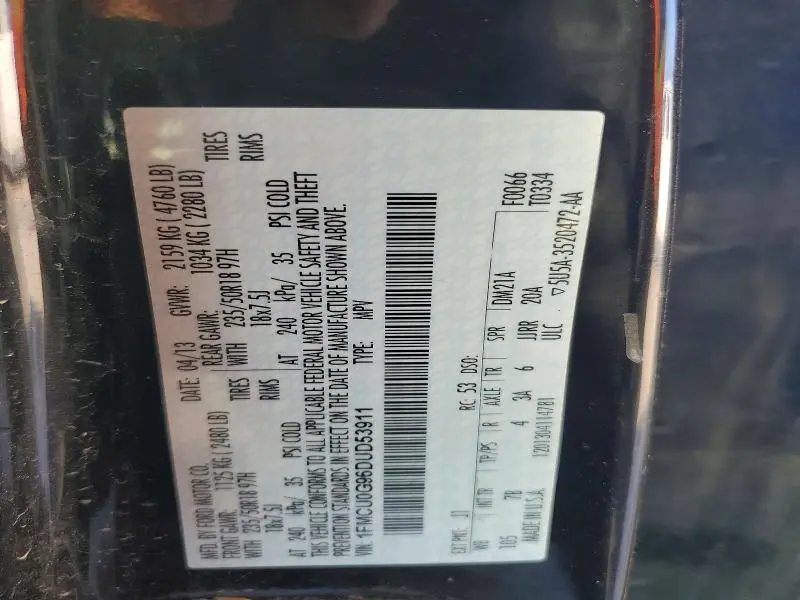 2013 FORD ESCAPE SE  