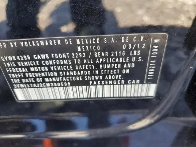 2012 VOLKSWAGEN JETTA TDI