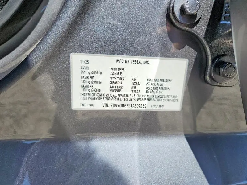 2026 TESLA MODEL Y   