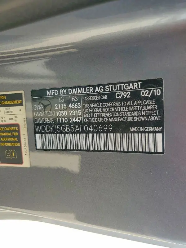 2010 MERCEDES-BENZ E 350  