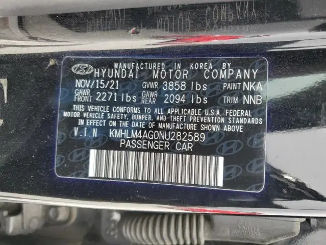 2022 HYUNDAI ELANTRA SEL