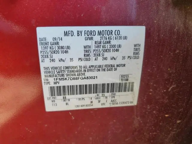 2015 FORD EXPLORER XLT  