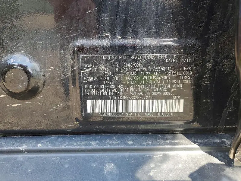 2014 SUBARU OUTBACK 2.5I PREMIUM  