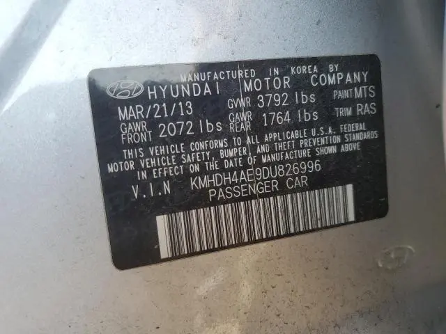 2013 HYUNDAI ELANTRA GLS