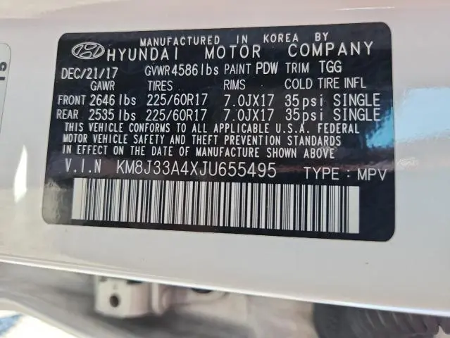 2018 HYUNDAI TUCSON SEL  