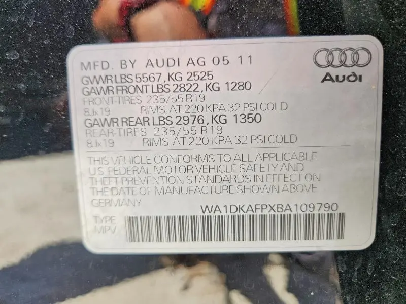 2011 AUDI Q5 PREMIUM PLUS  