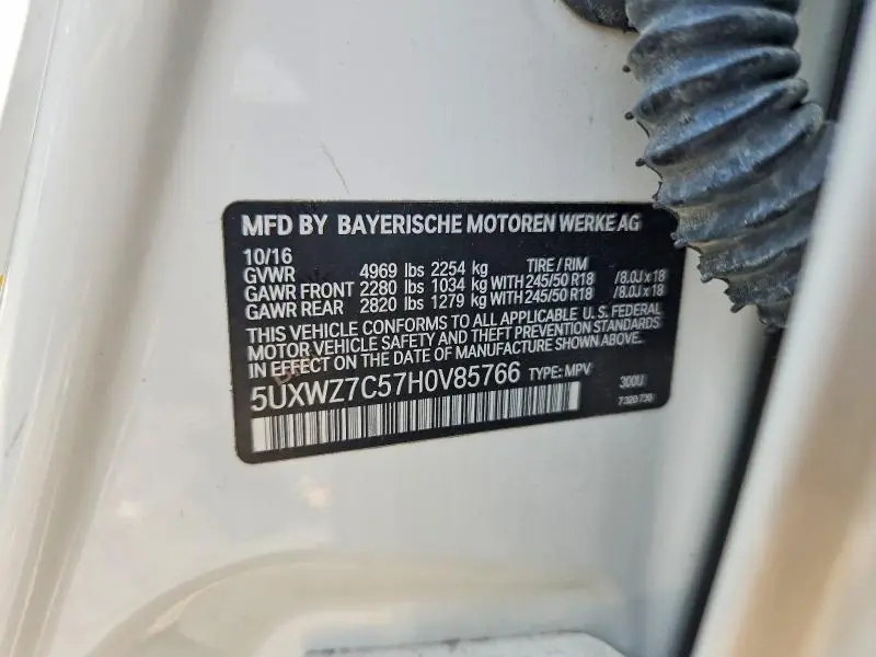 2017 BMW X3 SDRIVE28I  