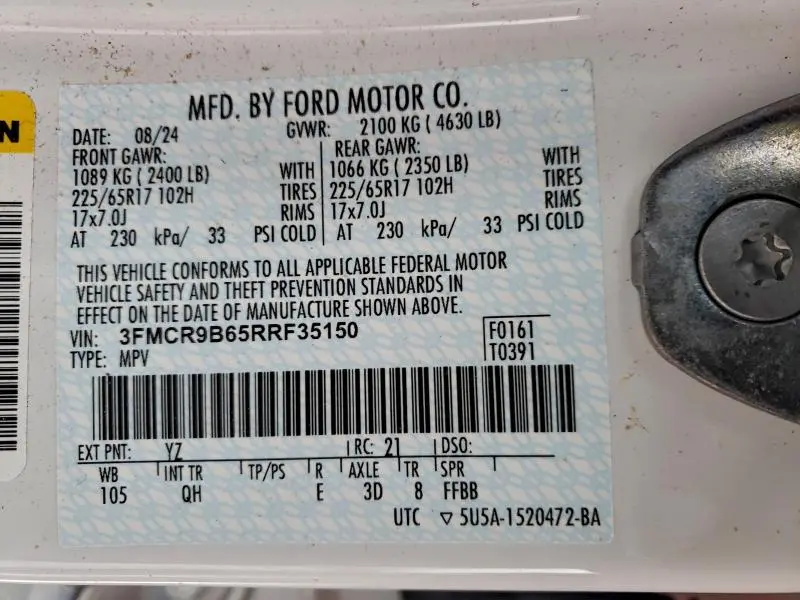 2024 FORD BRONCO SPORT BIG BEND  