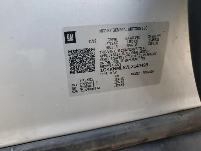 2020 GMC ACADIA SLT  