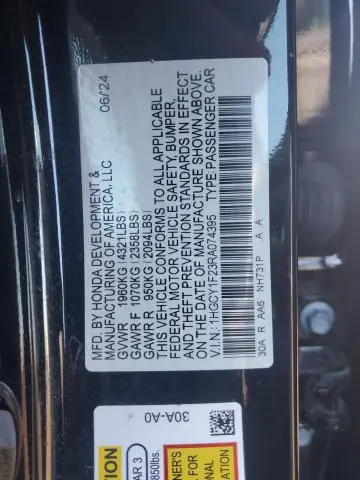 2024 HONDA ACCORD LX  