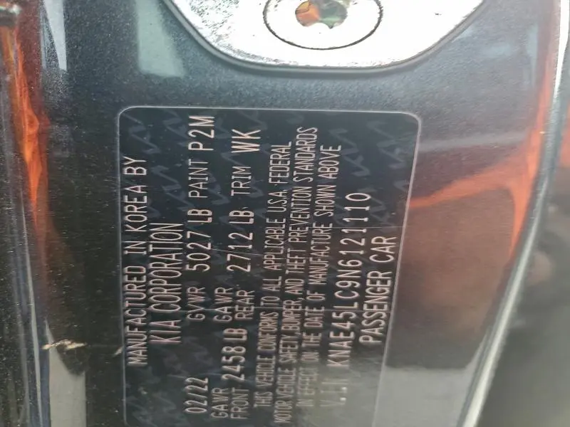 2022 KIA STINGER GT1  