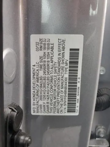 2022 HONDA PILOT TRAILSPORT  