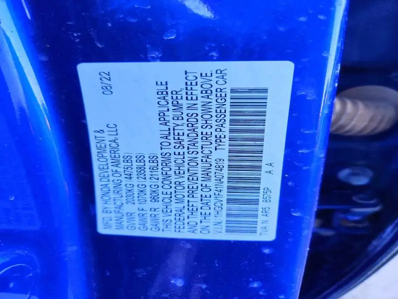 2022 HONDA ACCORD SPORT SE  