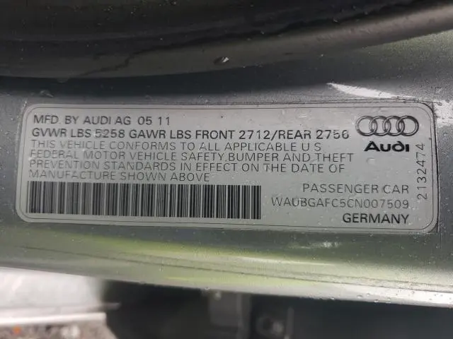 2012 AUDI A6 