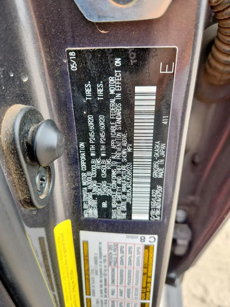 2018 TOYOTA 4RUNNER SR5/SR5 PREMIUM  