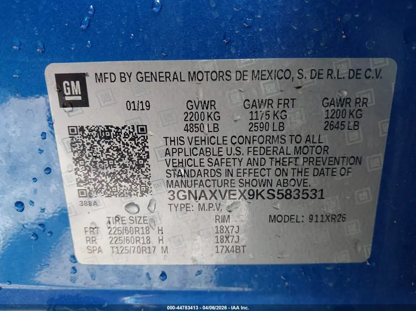 2019 CHEVROLET EQUINOX LT