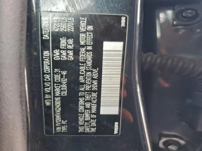 2016 VOLVO S60 PREMIER  