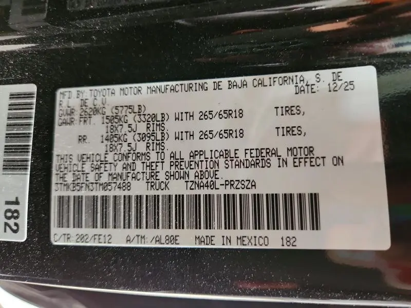 2026 TOYOTA TACOMA TRD SPORT  