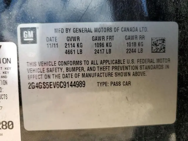 2012 BUICK REGAL PREMIUM  