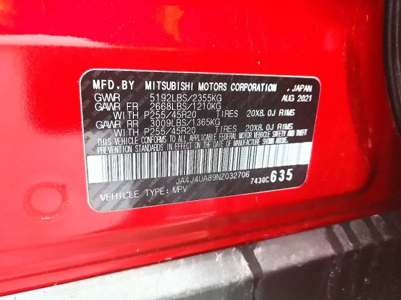 2022 MITSUBISHI OUTLANDER SE  