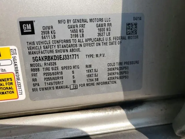 2014 BUICK ENCLAVE