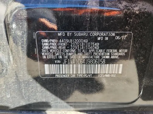 2018 SUBARU WRX PREMIUM  