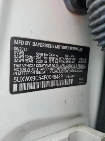 2015 BMW X3 XDRIVE28I  