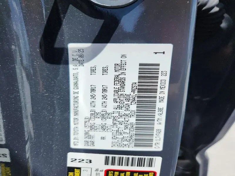 2025 TOYOTA TACOMA SR  