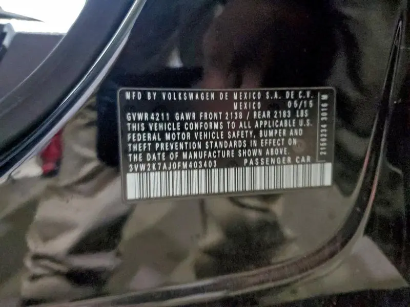 2015 VOLKSWAGEN JETTA BASE  