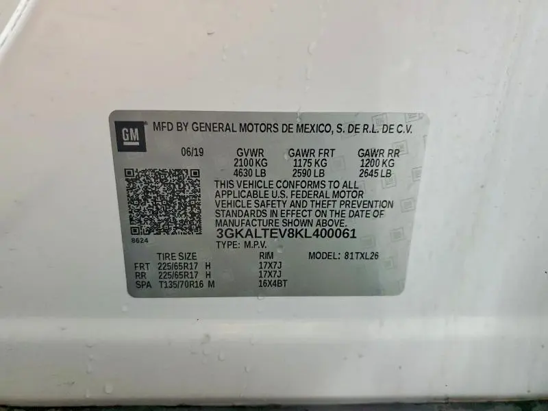 2019 GMC TERRAIN SLE  