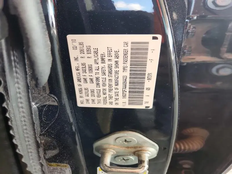2010 HONDA ACCORD EX  