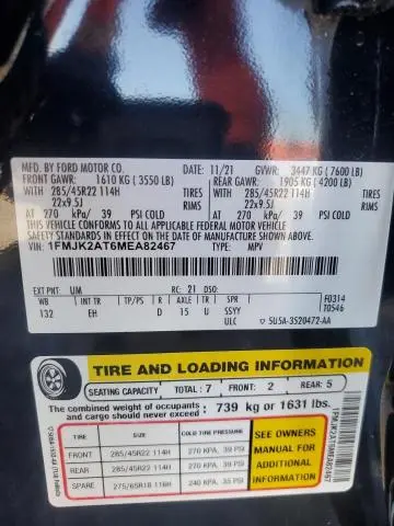 2021 FORD EXPEDITION MAX LIMITED  